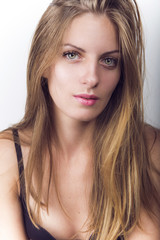 Naklejka premium Portrait girl natural beauty