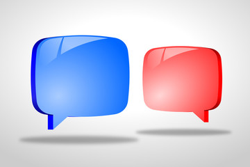Speech bubble/ communication concept