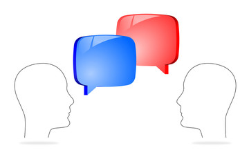 Speech bubble/ communication concept