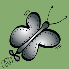 cartoon robot butterfly