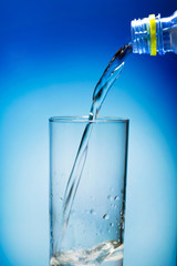 water on a glass