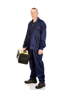 Worker With Tools Bag