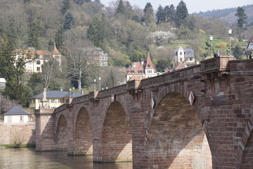 Fototapeta na wymiar old bridge in Heidelberg