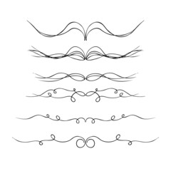 Hand drawn pen and ink style illustration of different borders