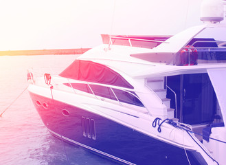 boat sea vintage photo retro style