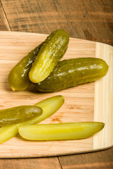 Reuben sandwich with dill pickles