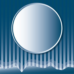 cropped frame on blue backgroundPrint