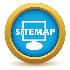 Gold sitemap icon