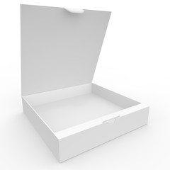 White blank box with clasp