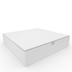 White blank box with clasp