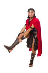 Gladiator isolated on white