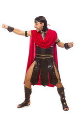 Gladiator isolated on white