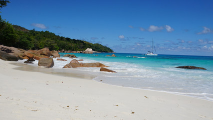 tropical beach anse lazio
