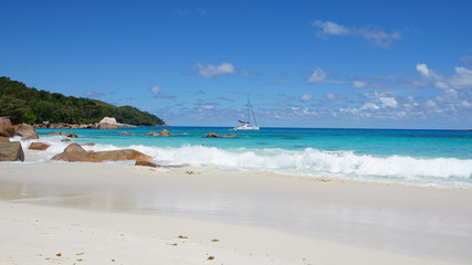 tropical beach anse lazio