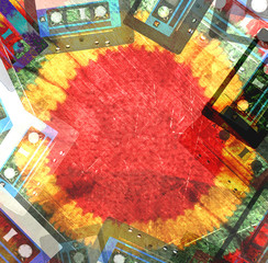 rasta hat hippie background