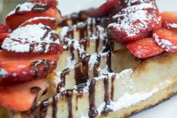 Strawberry & Chocolate Waffle