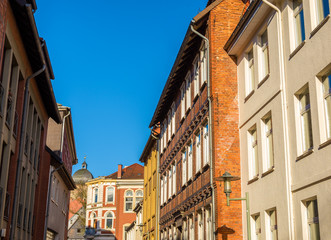 Fototapeta na wymiar Houses in the Gottingen town center - Germany