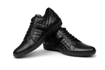 Male shoes isolated on white background