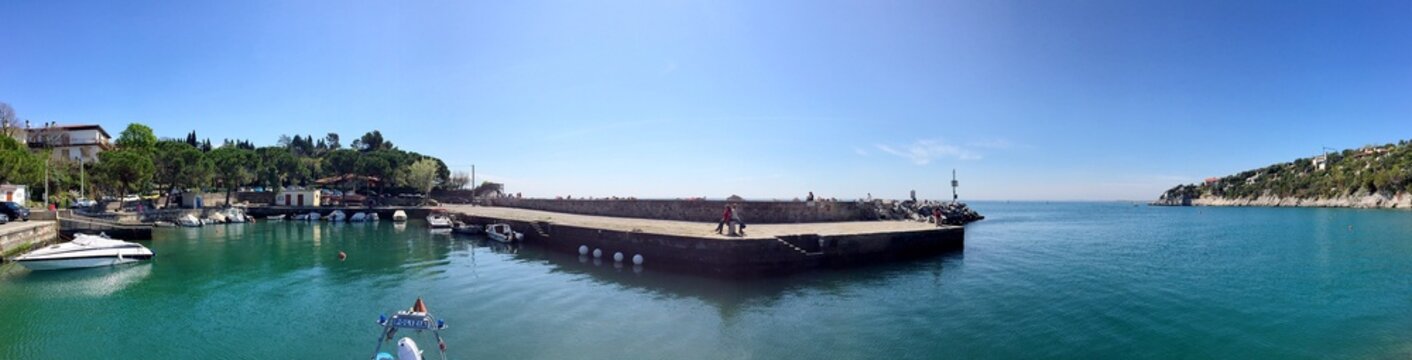 Duino harbor beach - Trieste Italy