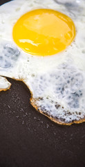 Fototapeta na wymiar Fried egg in a frying pan