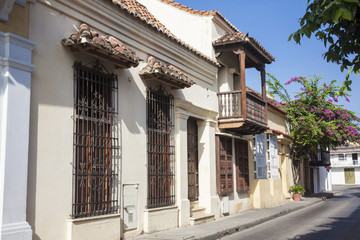 Calle en Cartagena de Indias