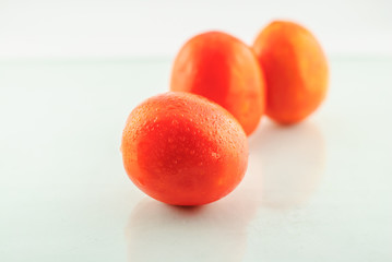 Fresh Ripe Tomatoes isolated on white background