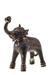 Bronze Indian elephant figurine