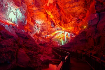Fotobehang The China cave, geological landscape, © snvv