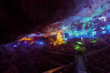 The China cave, geological landscape,