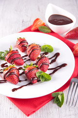 strawberry and chocolate