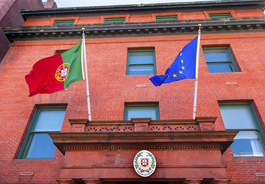Portugal Embassy EC Portuguese Flags Embassy Row Washington DC