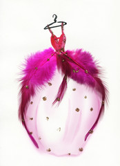 Obraz premium elegant dress .abstract watercolor