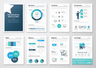 Creative infographic vector concept. Business graphics brochures