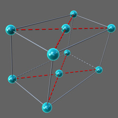 End Centred cubic lattice