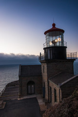 Fototapeta na wymiar Point Sur Lighthouse in Big Sur, California