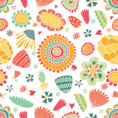 Spring seamless pattern.