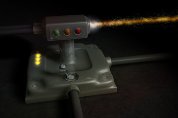 Schalter Lampe Kabel Laser 2
