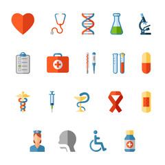 Set of medical icons