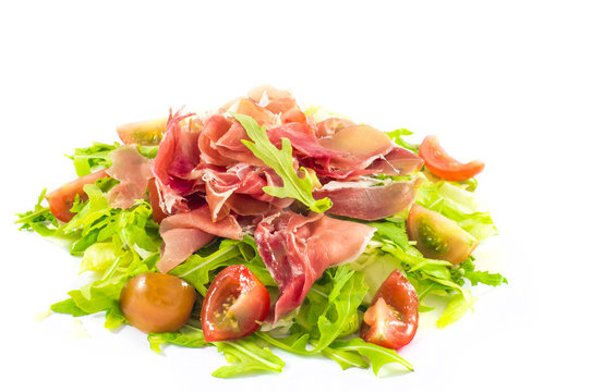 Green Prosciutto ham sallad