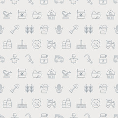 farming line pattern icon set