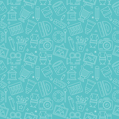 art line icon pattern set