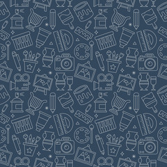 art line icon pattern set