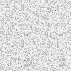 art line icon pattern set