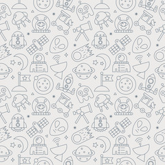 space line icon pattern set