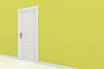 3d rendering of a door