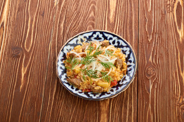 Pilau - traditional uzbek dish