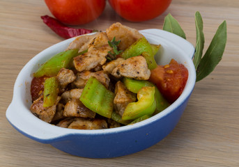 Stir fried pork