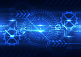 Obraz premium vector digital technology concept, abstract background