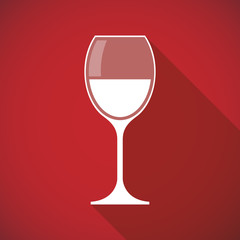 Long shadow wine glass icon