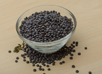 Black lentils